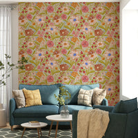 Gentle bloom wall mural style

