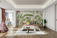 Stunning watercolor wildlife scene for room design, GD1235