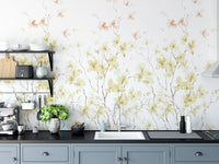 Watercolor yellow flower Wallpaper murals - Giffywalls