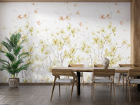 Watercolor yellow flower Wallpaper murals - Giffywalls