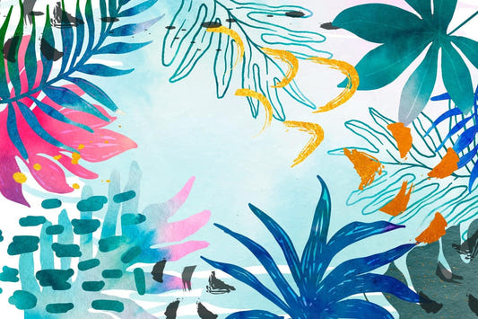 Summer Watercolors Wallpaper Mural