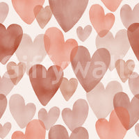 Halcyon Heart mural, velvet texture, perchance of blissful bedroom.