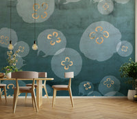 Watercolour jellyfish artwork with deep blue hues

