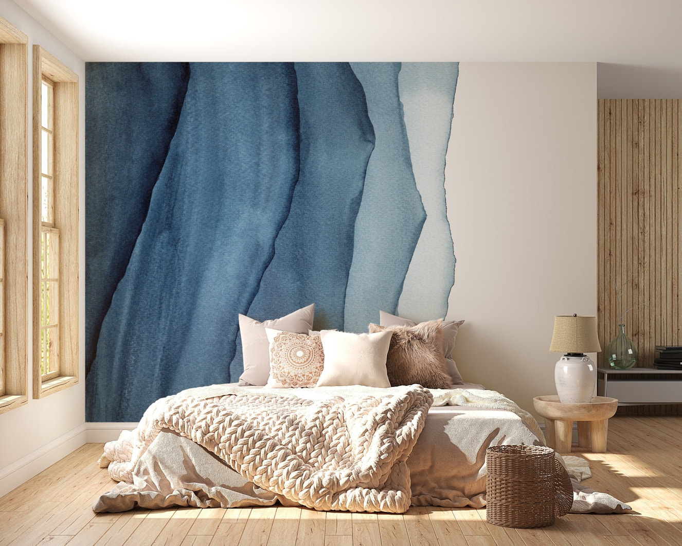 Watercolor Layers Wallpaper Mural