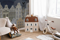 Watercolour Night House Wallpaper - Giffywalls