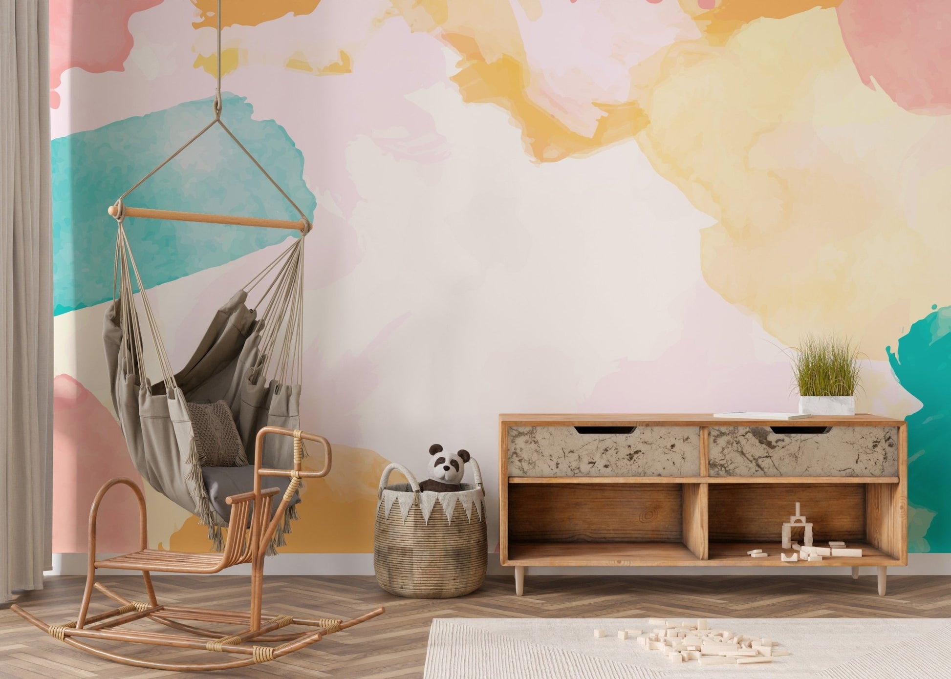 Watercolor shades wallpaper design
