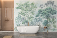 Watercolour Tropical Jungle Wallpaper for serene  C550
