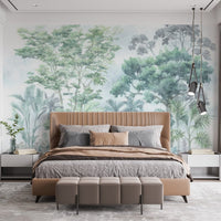 Lush tropical jungle wallpaper in watercolour C550
