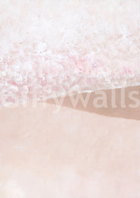 Watercolor blush coastal wallpaper

