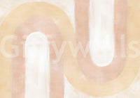 Artistic wave blush wall covering

