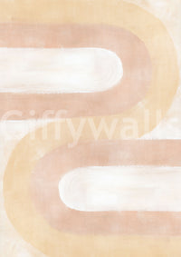 Modern arch blush wallpaper mural

