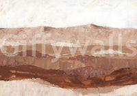 Rustic painted peak wall covering

