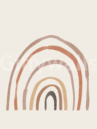 Warm tone abstract rainbow pattern

