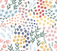 Garden mix flower wall design

