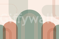 Retro arch-inspired wall style

