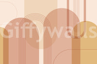 Arch shapes in sunset palette

