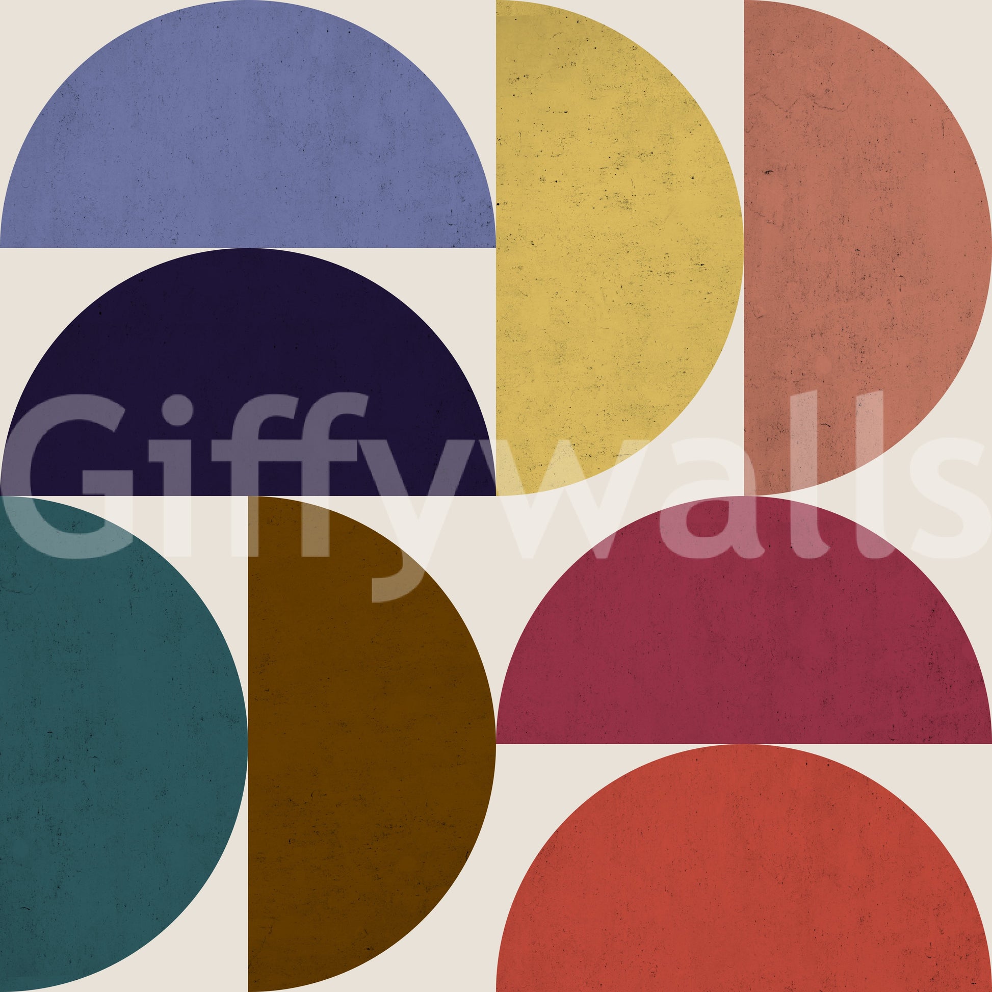 Warm tone vintage wall design

