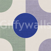 Blue focal point modern wall texture

