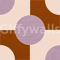 Balanced fabric-inspired wallpaper

