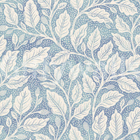 Nature-inspired blue budding branches wallpaper


