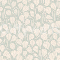 Soft leaf and birch branches wallpaper