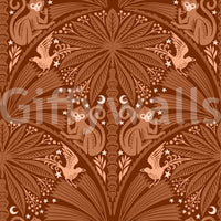 Wallpaper mural with jungle animals

