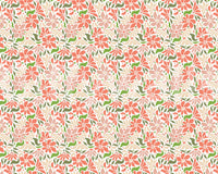 Nostalgic floral wallpaper pattern detail

