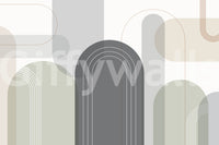 Stylish curved arch wallpaper for walls

