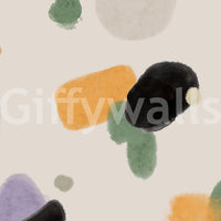 Easy-to-apply neutral mural wallpaper

