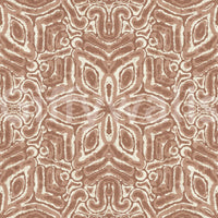 Rustic batik flower mural
