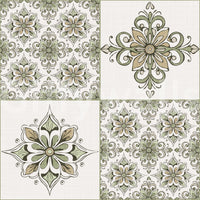 Earthy green wallpaper mural
