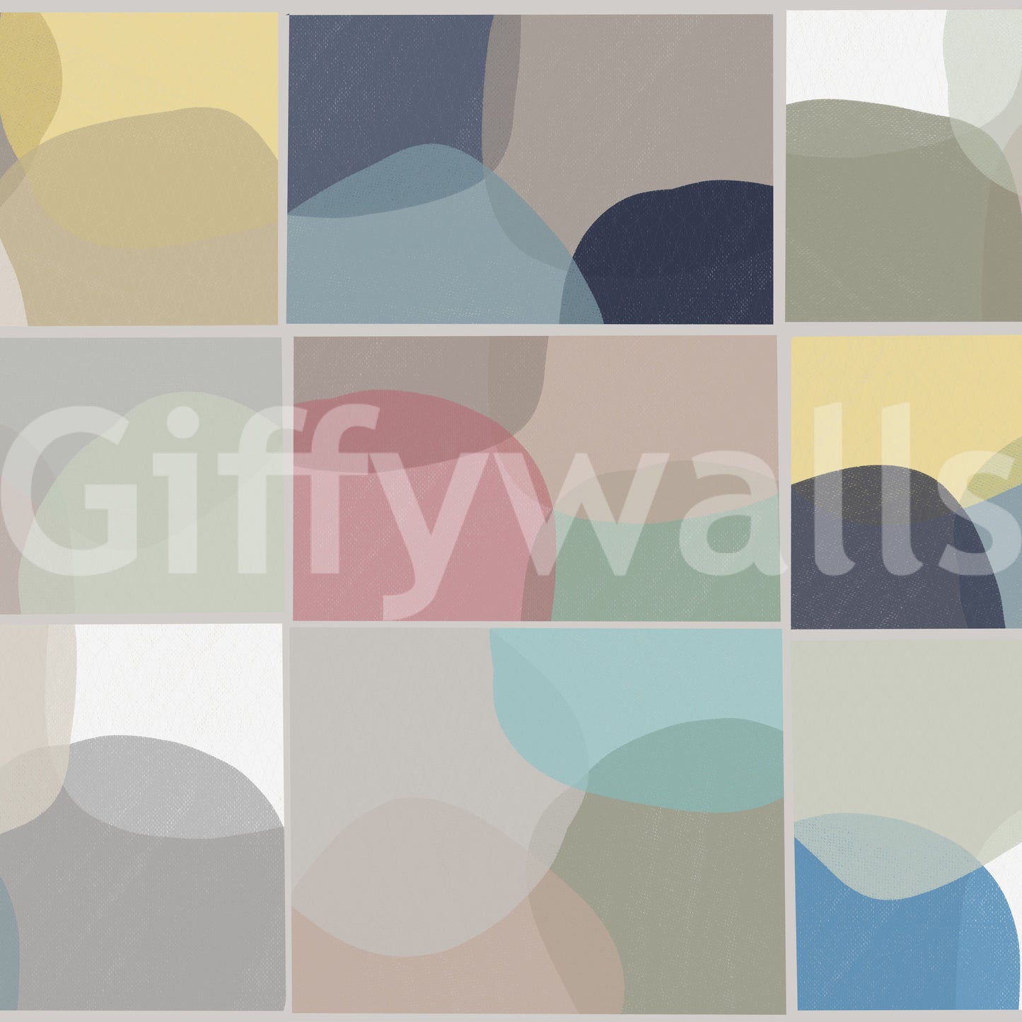 Modern interior with stone mural

