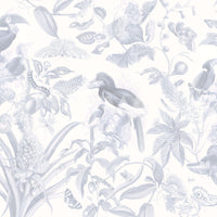 Lush jungle leaves and animals

