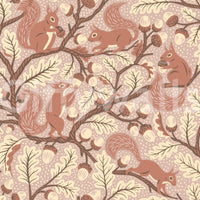 Woodland animal wallpaper for living rooms

