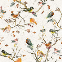 Country home bird wallpaper

