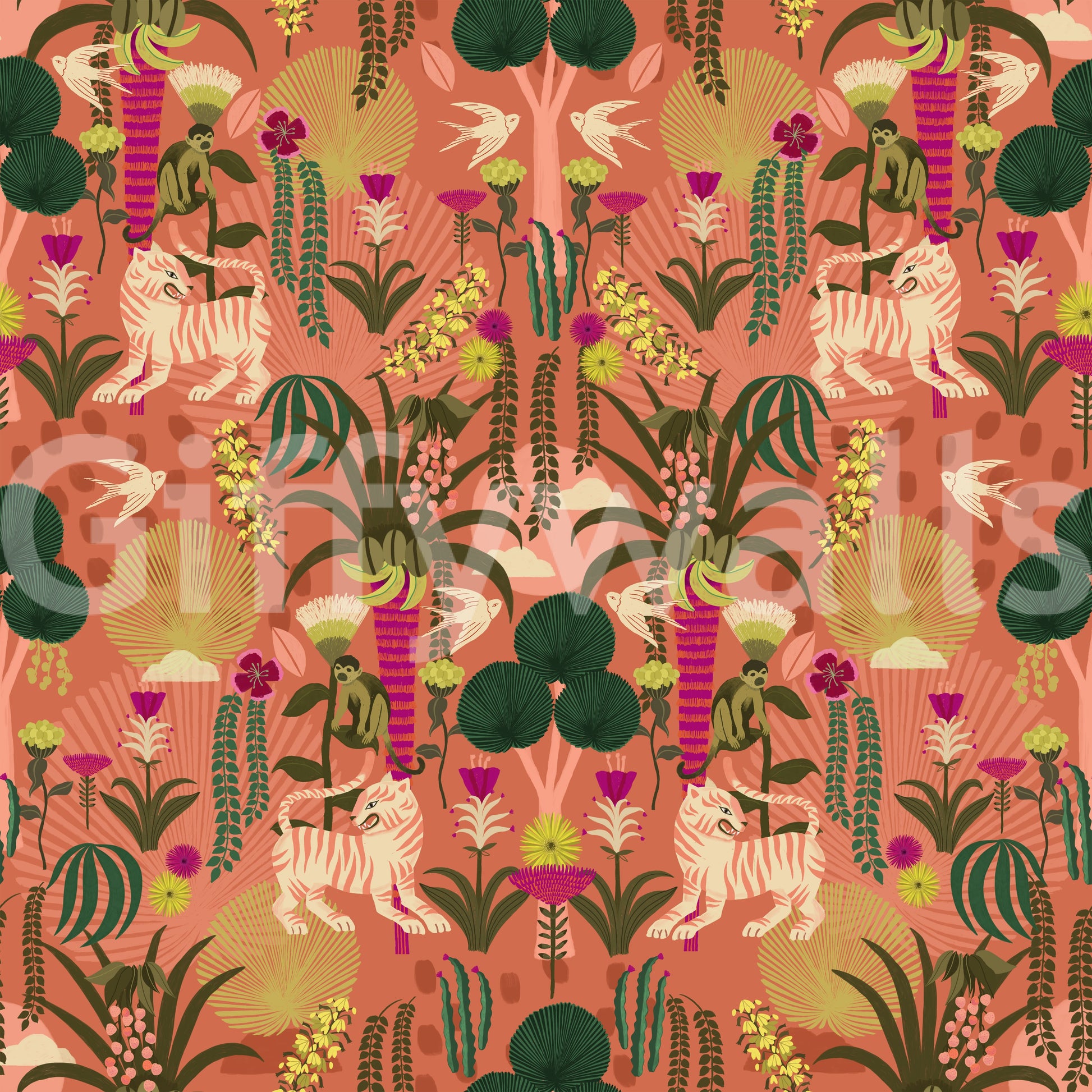 Nature-inspired wallpaper walls

