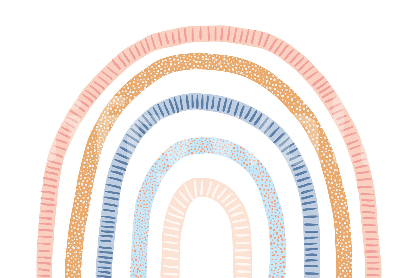 Modern Colorful Rainbow  Wall Mural