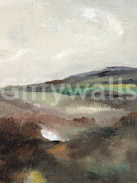 Hillscape mural for relaxed and cozy interiors

