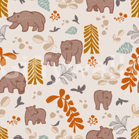 Cozy kids room wallpaper with charming forest animals


