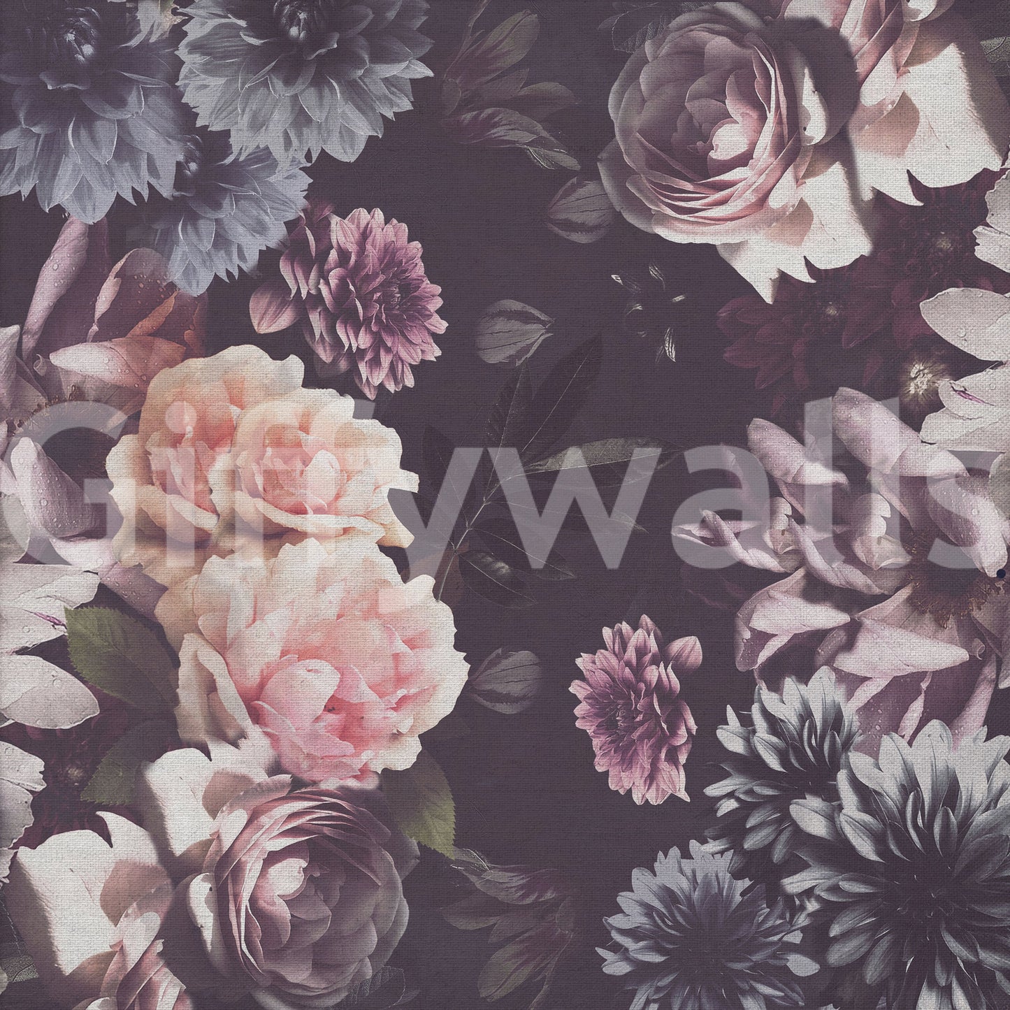 Wallpaper for walls with romantic flowers

