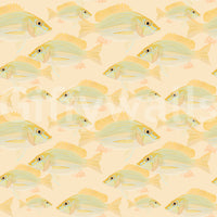 Easy-to-apply fish pattern wallpaper

