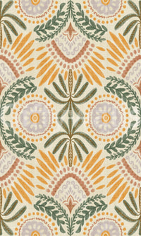 Peaceful nature-inspired wall mural
