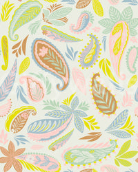 Calm paisley design for nursery walls

