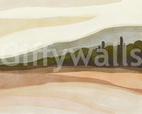 Stylish wallpaper for walls with natural art

