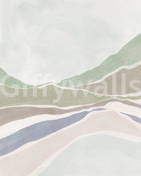 Subtle wallpaper mural for walls with nature scenes

