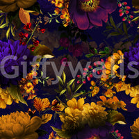 Luxe Grandmillennial Dark Floral Gothic Wallpaper

