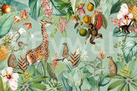 Tropical vintage mural for a bold and unique decor.

