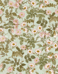 Subtle pink rose wallpaper for a vintage, classic look.

