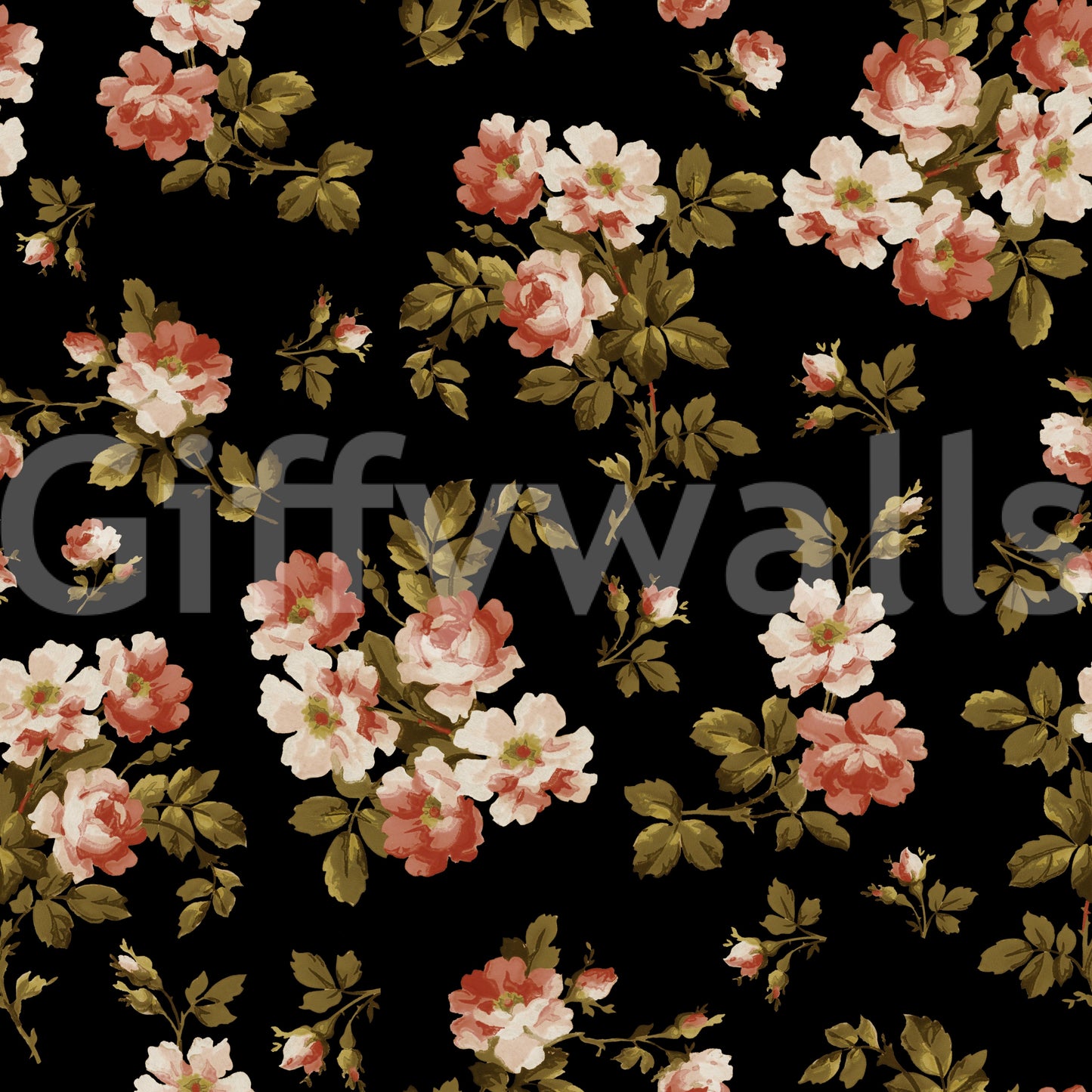 Vintage Rose Garden 2 Wallpaper⁠