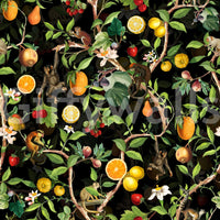 Primate paradise wall mural with lush greenery

